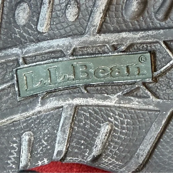 LL Bean Women Red Suede Loafers  7.5 Winter Comfort Shoes Walking Casual Outdoor - Picture 14 of 14